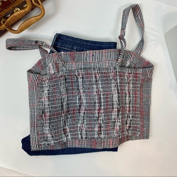 NWT Hollister Plaid button front tank size M - Picture 4 of 11